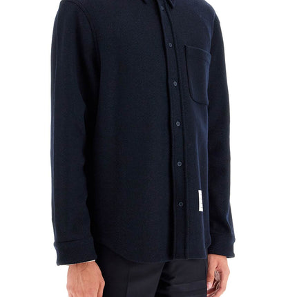 Thom Browne herringbone wool blend overshirt