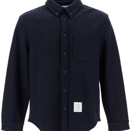 Thom Browne herringbone wool blend overshirt