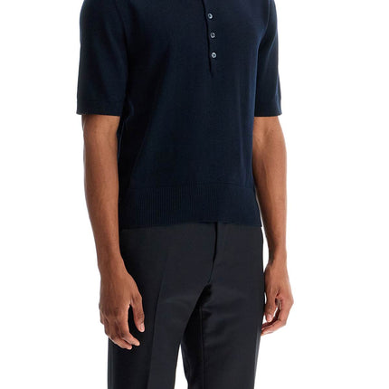 Thom Browne 4-bar knit polo shirt