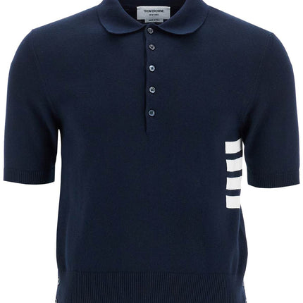 Thom Browne 4-bar knit polo shirt