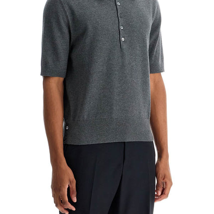 Thom Browne 4-bar knit polo shirt