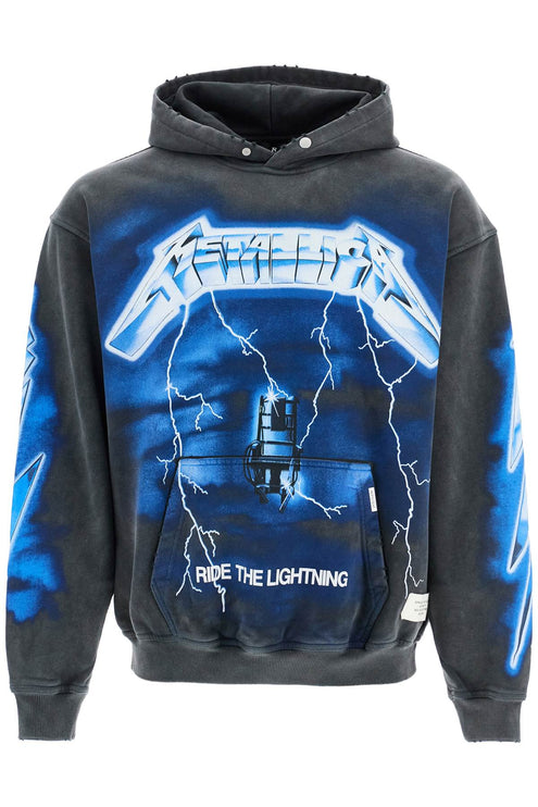 REPRESENT vintage gray cotton hoodie metallica ride the lightning