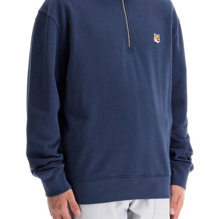 Maison Kitsune 'half-zip sweatshirt with fox head