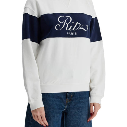 'two-tone frame sweatshirt by r