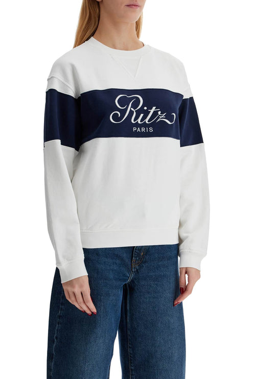 'two-tone frame sweatshirt by r