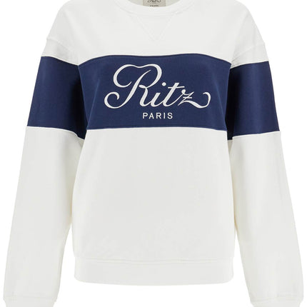 'two-tone frame sweatshirt by r