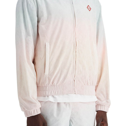 Casablanca track jacket with laser degradé details