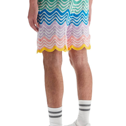 Casablanca "gradient wave knit bermuda shorts