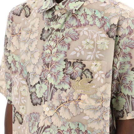 Etro short-sleeved floral shirt