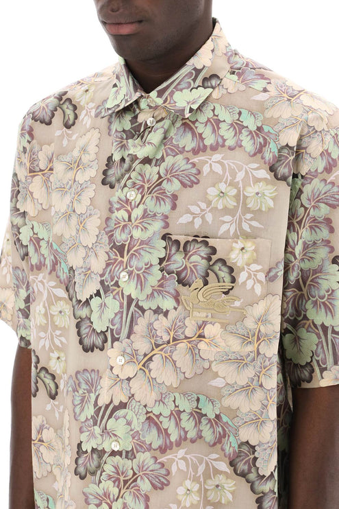 Etro short-sleeved floral shirt