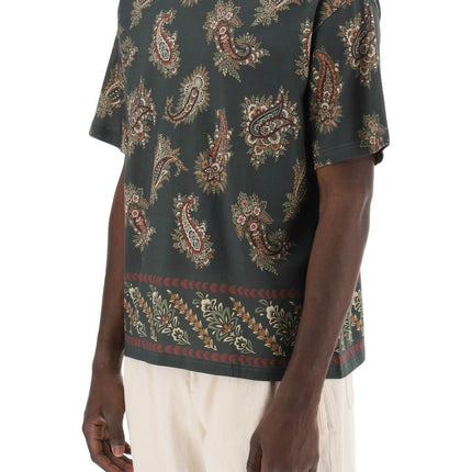 Etro T-shirt girocollo con stampa paisley