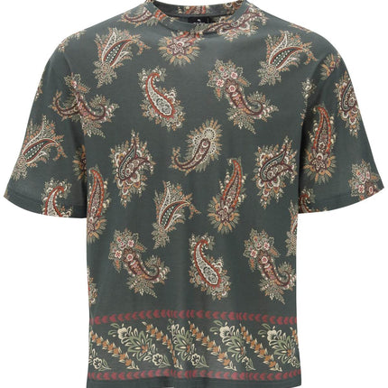 Etro T-shirt girocollo con stampa paisley