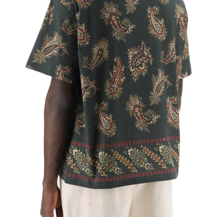 Etro T-shirt girocollo con stampa paisley