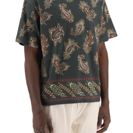 Etro T-shirt girocollo con stampa paisley