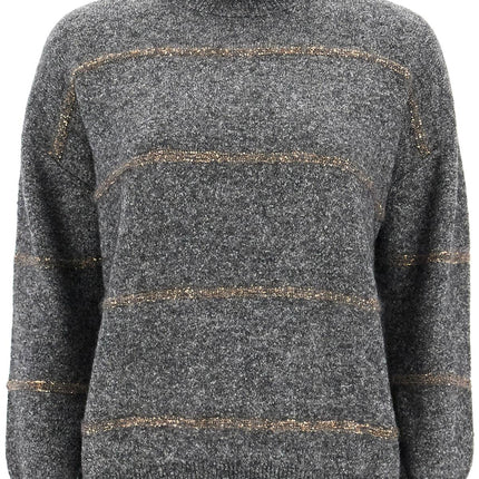 Brunello Cucinelli striped dolcevita sweater