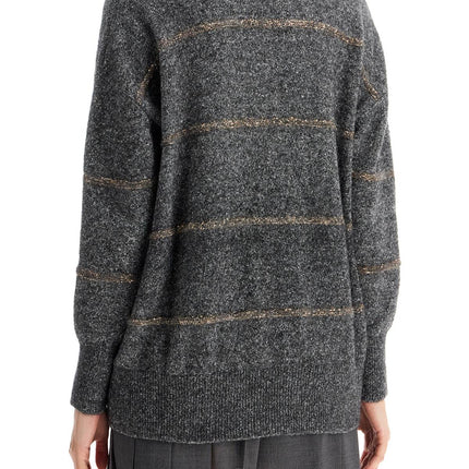 Brunello Cucinelli striped dolcevita sweater