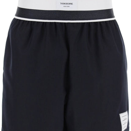 Thom Browne elastic waistband bermuda shorts in