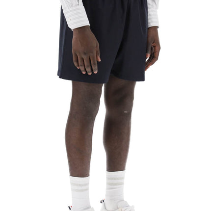 Thom Browne elastic waistband bermuda shorts in