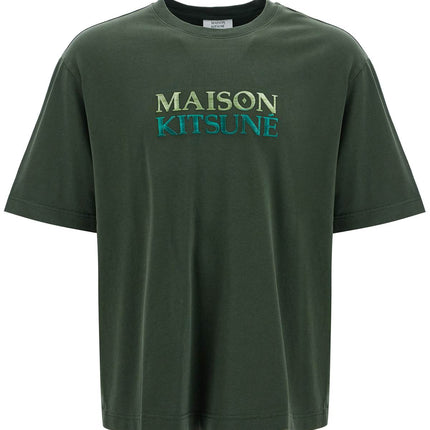 Maison Kitsune oversized t-shirt with gradient logo