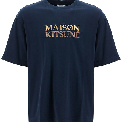 Maison Kitsune oversized t-shirt with gradient logo