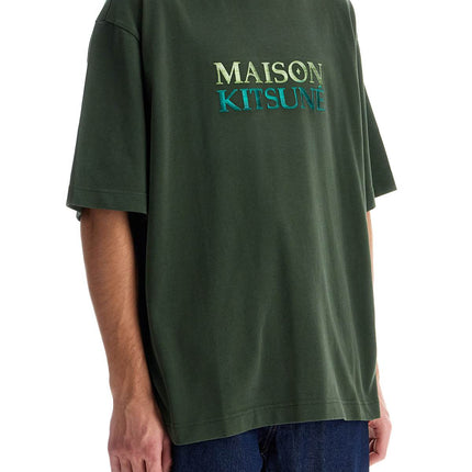 Maison Kitsune oversized t-shirt with gradient logo