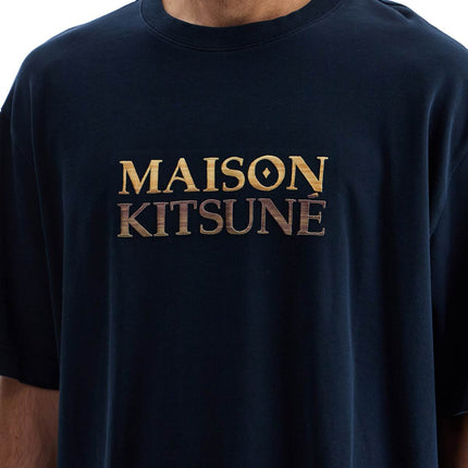 Maison Kitsune oversized t-shirt with gradient logo