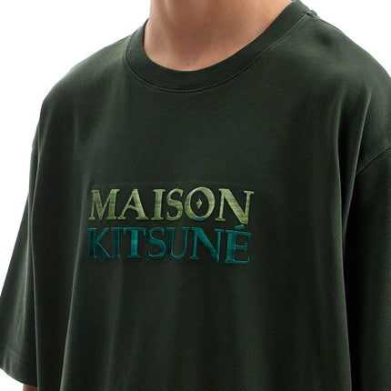 Maison Kitsune oversized t-shirt with gradient logo