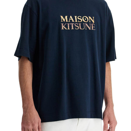 Maison Kitsune oversized t-shirt with gradient logo