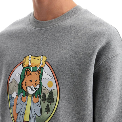 Maison Kitsune 'rambling fox print sweat