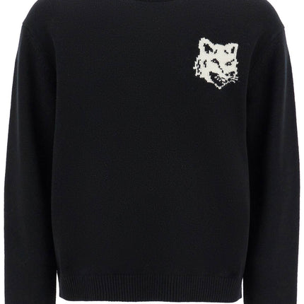 Maison Kitsune fox head wool sweater