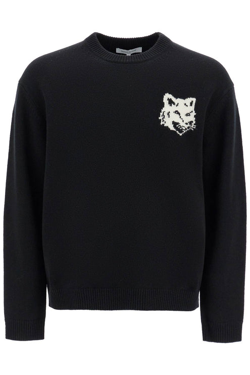 Maison Kitsune fox head wool sweater