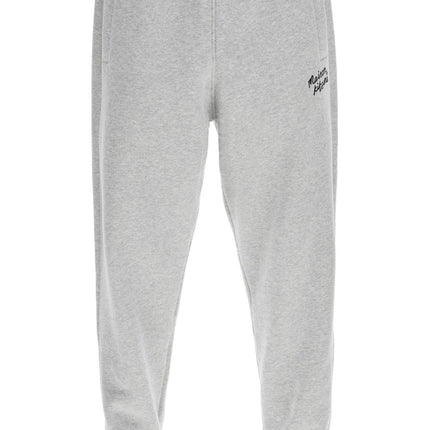 Maison Kitsune comfort joggers with embroidery