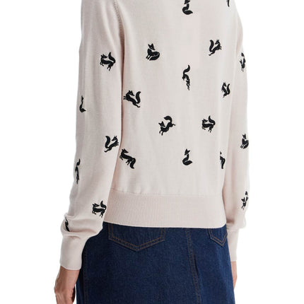 Maison Kitsune fancy fox cardigan