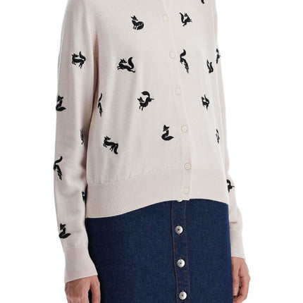 Maison Kitsune fancy fox cardigan