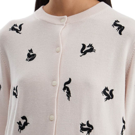 Maison Kitsune fancy fox cardigan