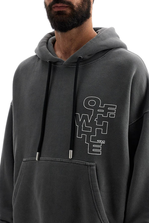 Off White Off-White outline arrow hoodie