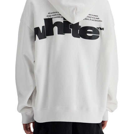 Off White Off-White hooded sweatshirt with shared