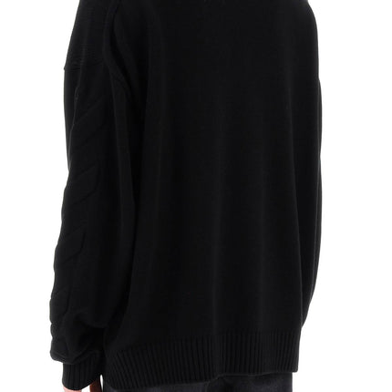 Off White Off-White sweater with embossed diagonal motif