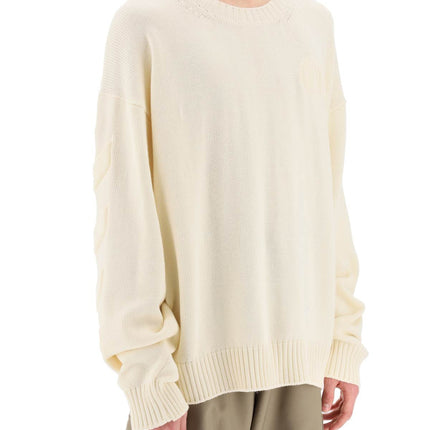 Off White Off-White sweater with embossed diagonal motif