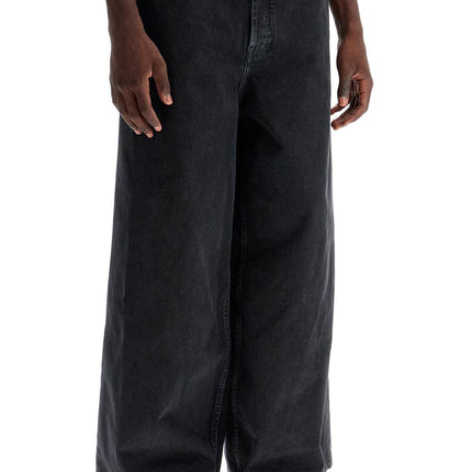 Off-White wide five-pocket jeans with spacious