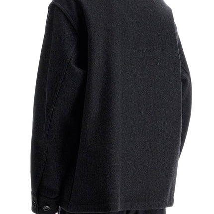 Lemaire wool felt overshirt in