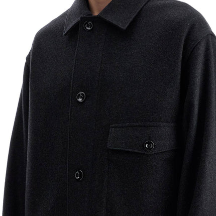 Lemaire wool felt overshirt in