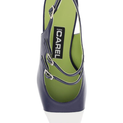 Carel patent leather papaya slingback mary jane