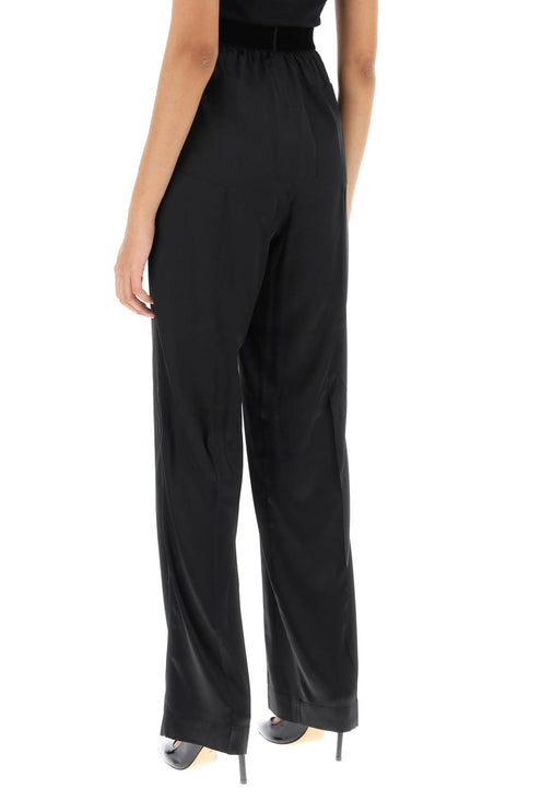 Tom Ford fluid pants in stretch silk satin