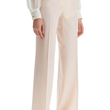 Tom Ford high waist wide leg pants in virgin wool light blush