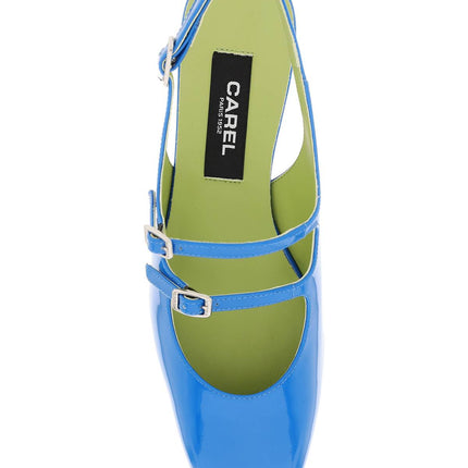 Carel patent leather pêche slingback mary jane