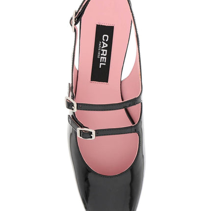 Carel patent leather pêche slingback mary jane