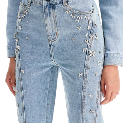 Self-Portrait Self Portrait straight jeans with crystals