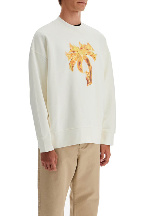 Palm Angels 'burning palm oversized sweat