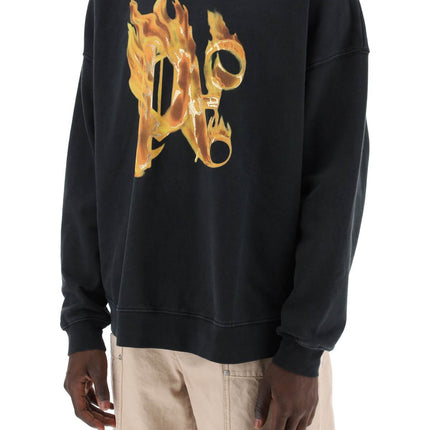 Palm Angels "burning monogram crewneck